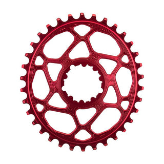 AbsoluteBLACK GXP Oval Direct N/W Chainring, Direct Mount, 34T, Red