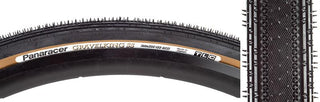 Panaracer Gravel King SS Tire, 700C x 35mm, Tubeless Folding, Belted, Black/Brown
