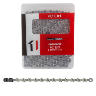 SRAM PCEX1 Chain, 10sp, 1/2 x 11/128, 144L, Silver