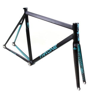 Throne Prism Track Frame with Carbon Alloy Fork - Black