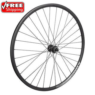 Wheel Master 700C Alloy Road Disc Double Wall Wheel, Front, 100mm, QR, 32H, Black