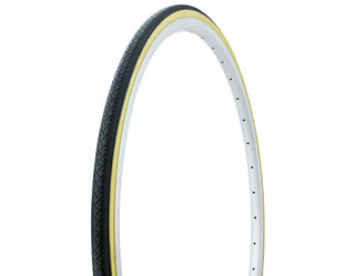 Duro Road-City-Fixie Tire, 700C x 25mm, Black + Gum Sidewall