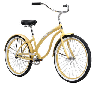 Buy vanilla Firmstrong 26" Bella Classic Women's Single Speed Beach Cruiser Bicycle
