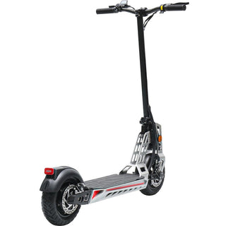 MotoTec Free Ride 48v 600w Lithium Electric Scooter Silver