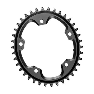 AbsoluteBLACK CX 1x Oval N/W Traction Chainring, 110mm 5-bolt, 42T, Black