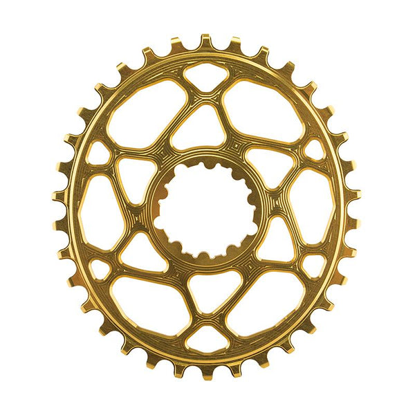 AbsoluteBLACK GXP Oval Direct Boost 148 Chainring, Direct Mount, 34T, Gold