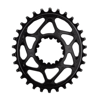 AbsoluteBLACK GXP Oval Direct N/W Chainring, Direct Mount, 30T, Black