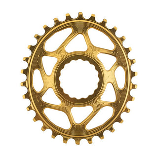 AbsoluteBLACK GXP Oval Direct N/W Chainring, Direct Mount, 30T, Gold
