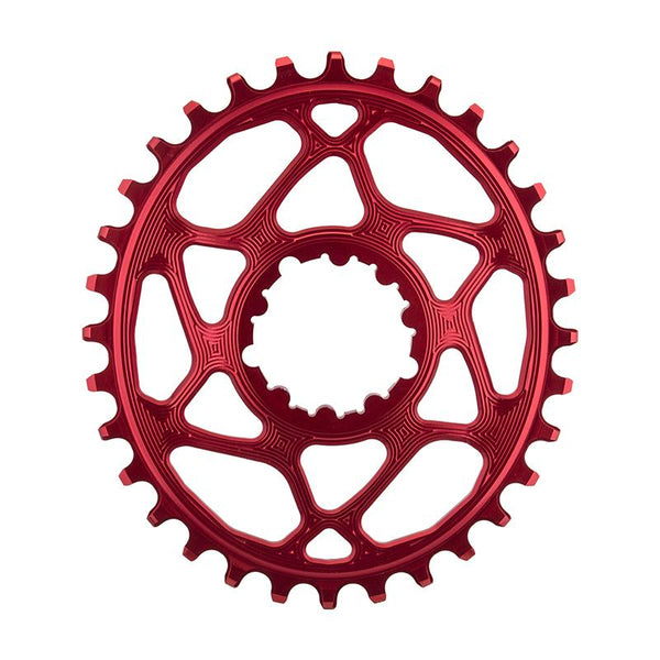 AbsoluteBLACK GXP Oval Direct N/W Chainring, Direct Mount, 32T, Red