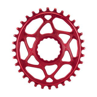 AbsoluteBLACK Raceface Cinch Oval N/W Chainring, Direct Mount, 32T, Red