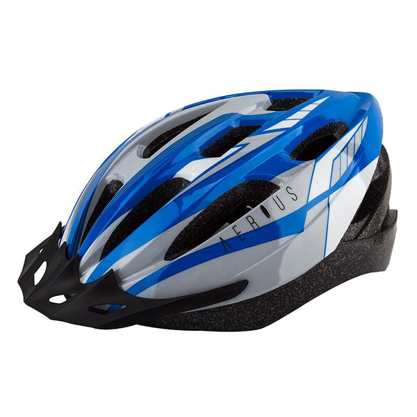 Aerius V19-Sport Road/MTB Helmet, MD/LG, Blue/Grey