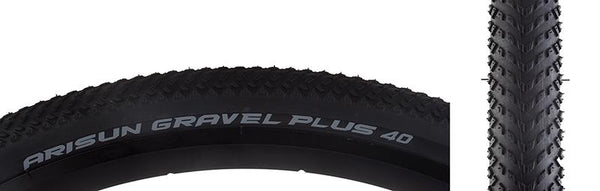 Arisun Gravel 40 Plus Tire, 700C x 40mm, Wire, Belted, Black
