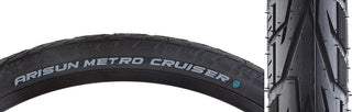 Arisun Metro Cruiser Tire, 700C x 38mm, Wire, Belted, Black