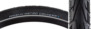 Arisun Metro Cruiser Tire, 700C x 38mm, Wire, Black