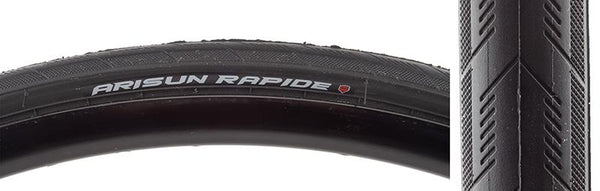 Arisun Rapide Tire, 700C x 25mm, Wire, Belted, Black