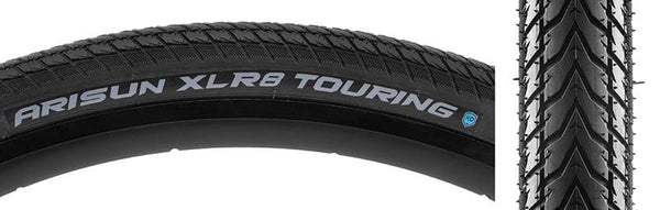 Arisun XLR8 Touring Tire, 700C x 35mm, Wire, Belted, Black