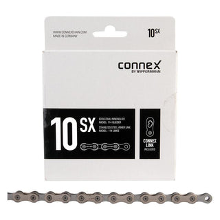 Connex 10sX Chain, 10sp, 1/2 x 11/128, 114L, Silver