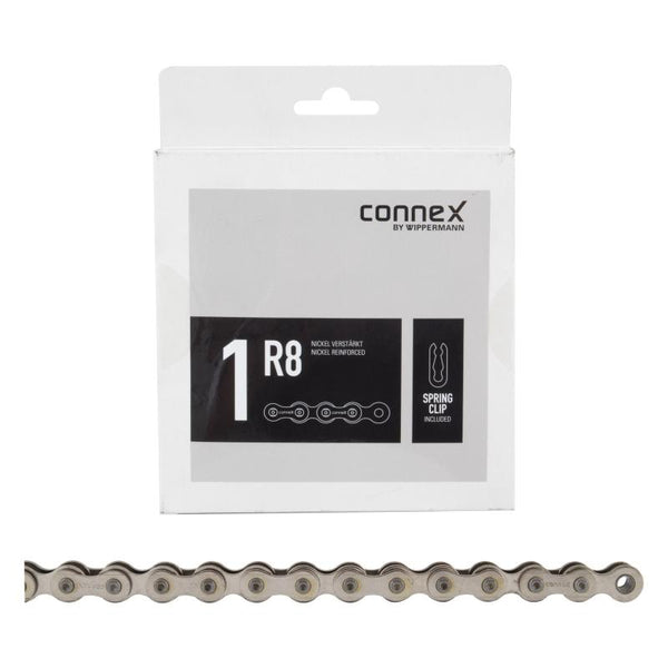 Connex 1r8 Chain, 1sp, 1/2 x 1/8, 112L, Silver