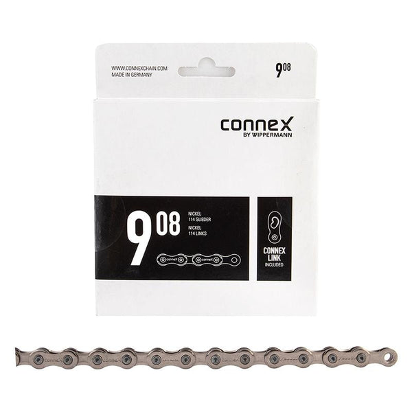 Connex 908 Chain, 9sp, 1/2 x 11/128, 114L, Silver