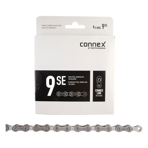 Connex 9sE Chain, 9sp, 1/2 x 11/128, 136L, Silver