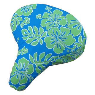Cruiser Candy Seat Covers Saddle, Hibiscus Blue/Green