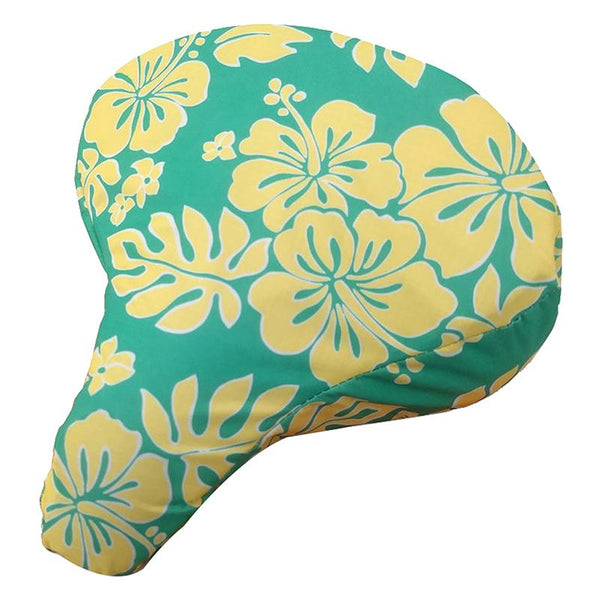 Cruiser Candy Seat Covers Saddle, Hibiscus Mint/Yellow