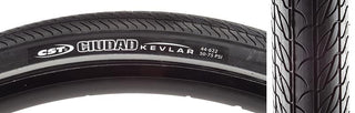 CST Premium Ciudad Tire, 700C x 42mm, Wire, Belted, Black
