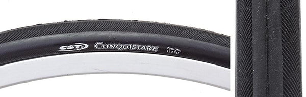 CST Premium Conquistare Tire, 700C x 25mm, Wire, Black/Gum