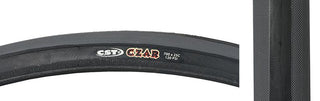CST Premium Czar Tire, 700C x 25mm, Wire, Black/Gray
