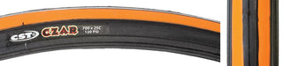 CST Premium Czar Tire, 700C x 25mm, Wire, Black/Orange