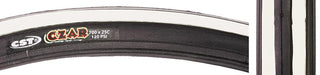 CST Premium Czar Tire, 700C x 25mm, Wire, Black/White