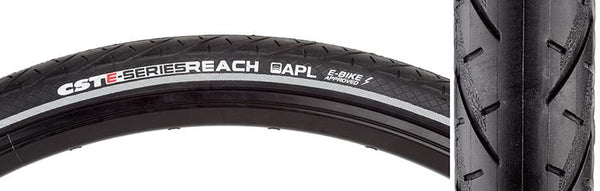 CST Premium E-Series Reach Tire, 700C x 35mm, Wire, Black