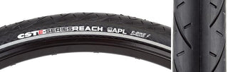CST Premium E-Series Reach Tire, 700C x 40mm, Wire, Black