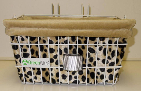Dalmatian Brown with Brown Lining Basket Liner