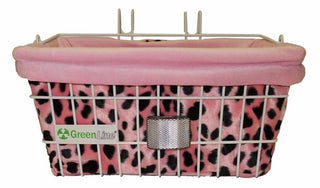 Dalmatian Pink with Pink Lining Basket Liner