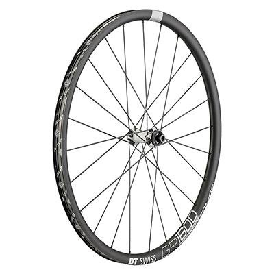 DT Swiss GR 1600 Spline 25 Gravel Disc Wheel, Front, 100mm, Thru 12mm, 24H, Black