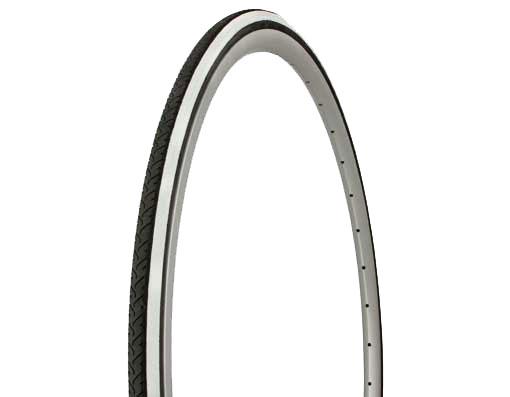 Duro Road-City-Fixie Tire, 700C x 25mm, Black + White Stripe