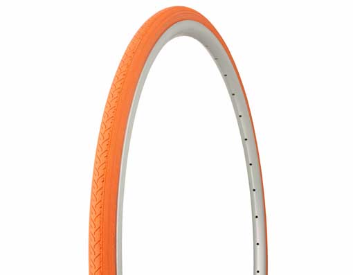 Duro Road-City-Fixie Tire, 700C x 25mm, Orange