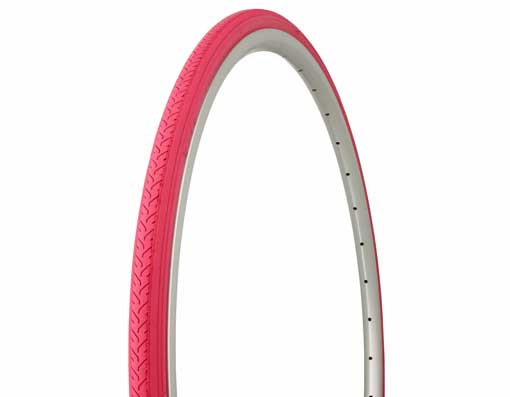 Duro Road-City-Fixie Tire, 700C x 25mm, Pink