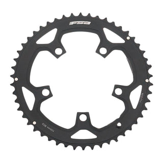 Full Speed Ahead Pro Road Alloy Chainring, 110mm 5-bolt, 50T, Ramped/Pinned, Black