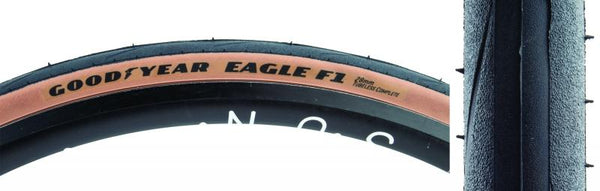 Goodyear Eagle F1 Tire, 700C x 28mm, Tubeless Folding, Belted, Black/Yellow