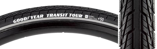 Goodyear Transit Tour S3 Tire, 700C x 35mm, Wire, Belted, Black