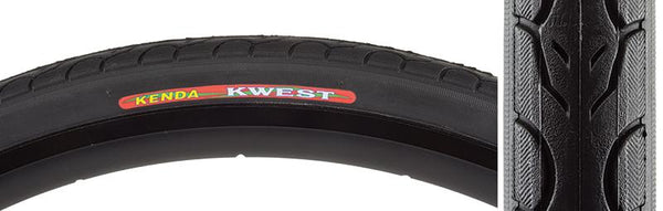 Kenda Kwest Tire, 700C x 32mm, Wire, Black/Gum