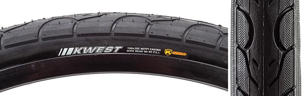 Kenda Kwest Tire, 700C x 35mm, Wire, Belted, Black/Gum