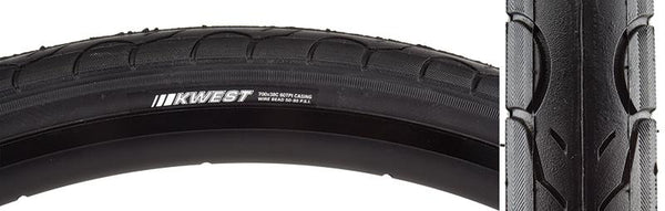 Kenda Kwest Tire, 700C x 38mm, Wire, Black/Gum