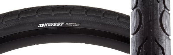 Kenda Kwest Tire, 700C x 40mm, Wire, Black/Gum