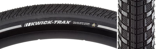 Kenda Kwick Trax Tire, 700C x 38mm, Wire, Belted, Black/Gum