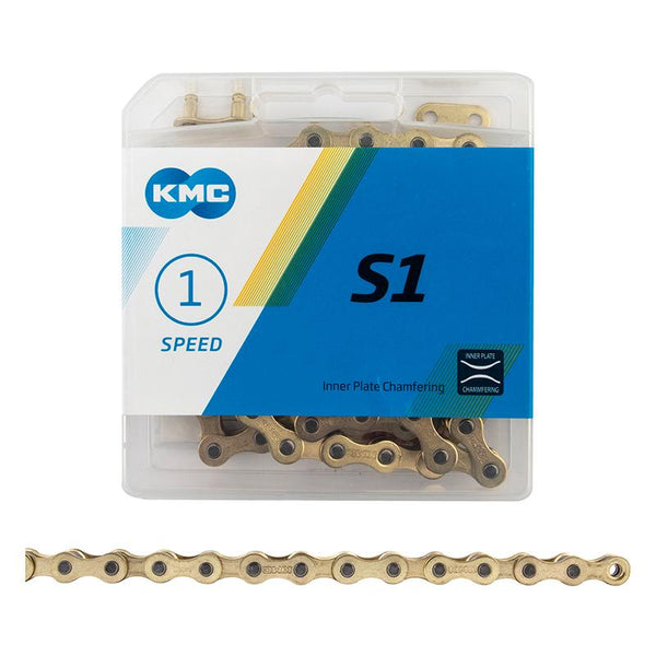 KMC S1 Chain, 1sp, 1/2 x 1/8, 112L, Gold