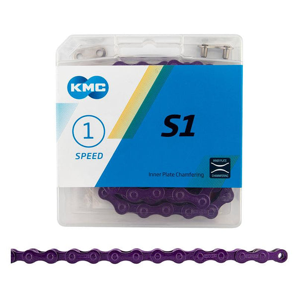 KMC S1 Chain, 1sp, 1/2 x 1/8, 112L, Purple