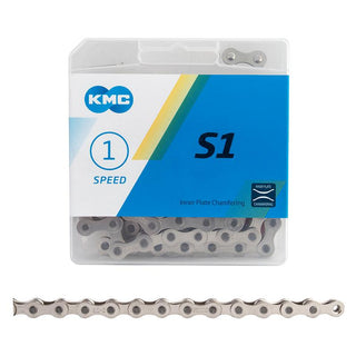 KMC S1 Chain, 1sp, 1/2 x 1/8, 112L, Silver